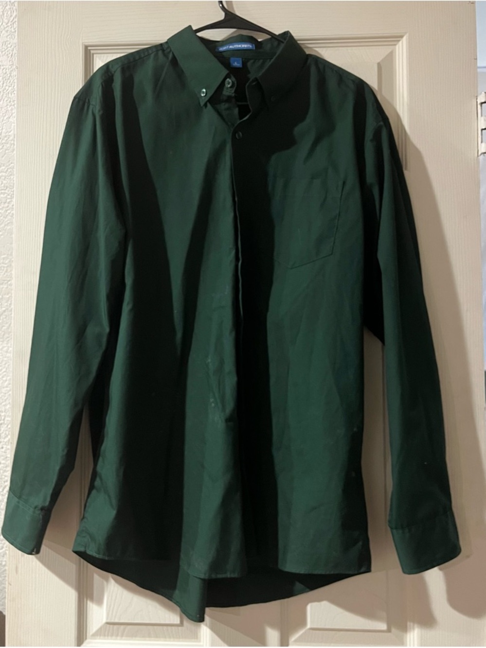 Stafford Forest Green Button-Down Shirt